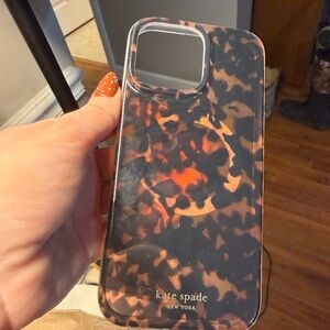 kate spade Black and Brown Patterned Phone Case